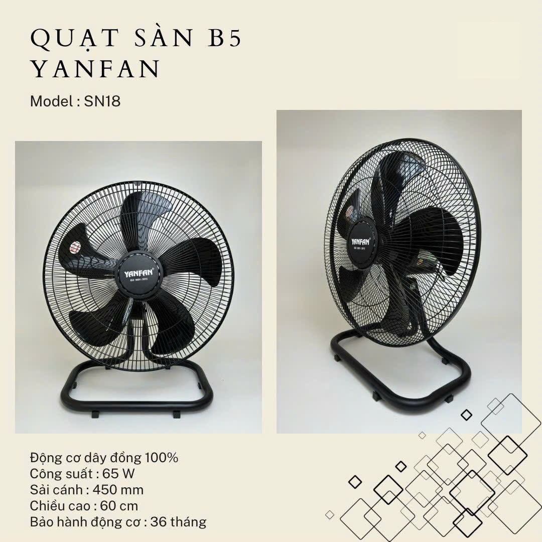 Quạt sàn công nghiệp Yanfan SN18