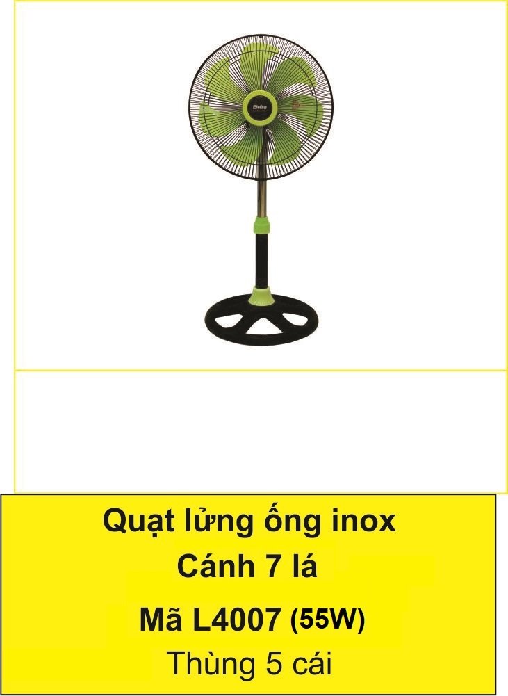 Quạt lửng ống sắt Elefan L4007