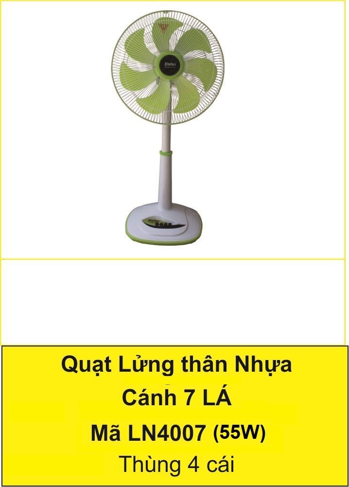 Quạt lửng thân nhựa Elefan LN4007