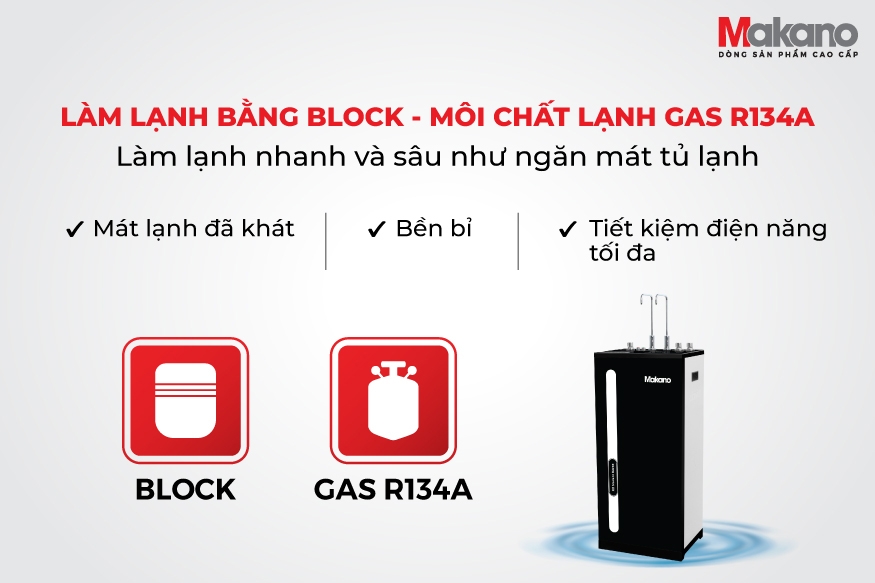 Máy lọc nước nóng nguội lạnh Makano MKW-42710H3