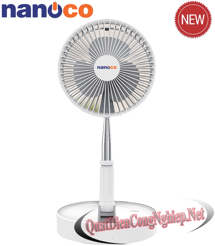 Quạt sạc Nanoco NFF1617W