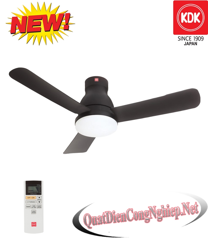 Quạt trần KDK U48FP có đèn Led