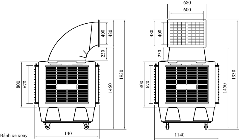 Máy Làm Mát Hơi Nước IFan MAB1-18IQ