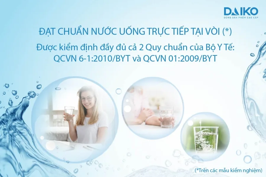 Máy lọc nước RO Hydrogen Daikiosan DSW-32010H