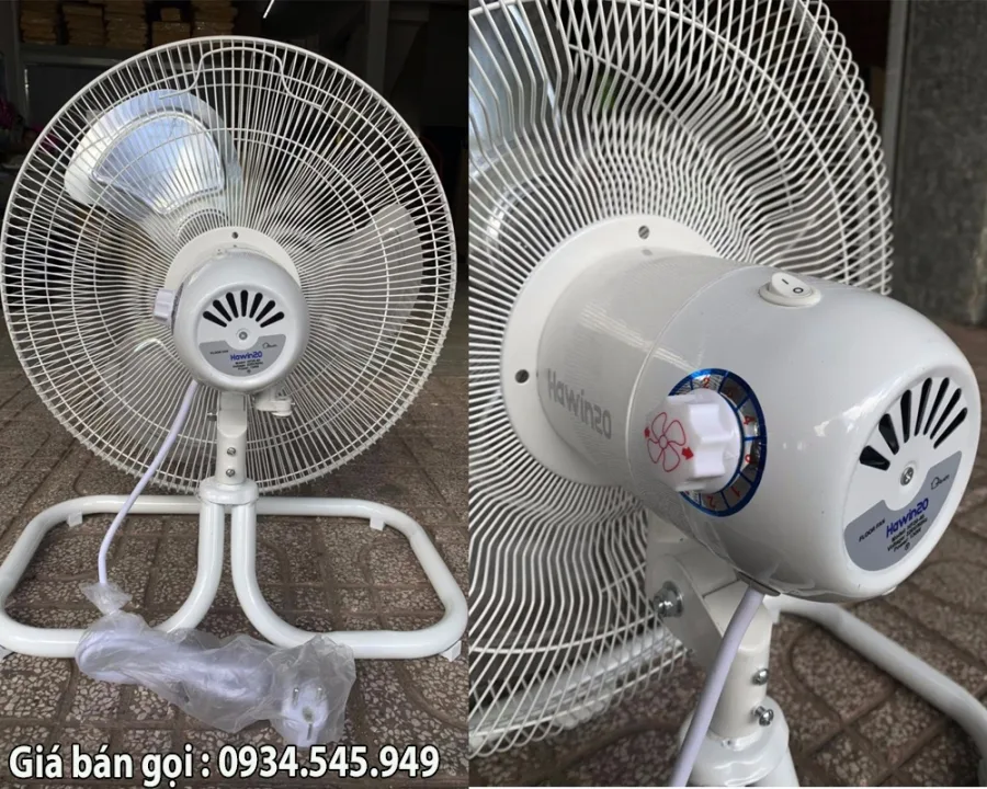 Quạt sàn chân quỳ Hawin20 HF20-45 (màu trắng)