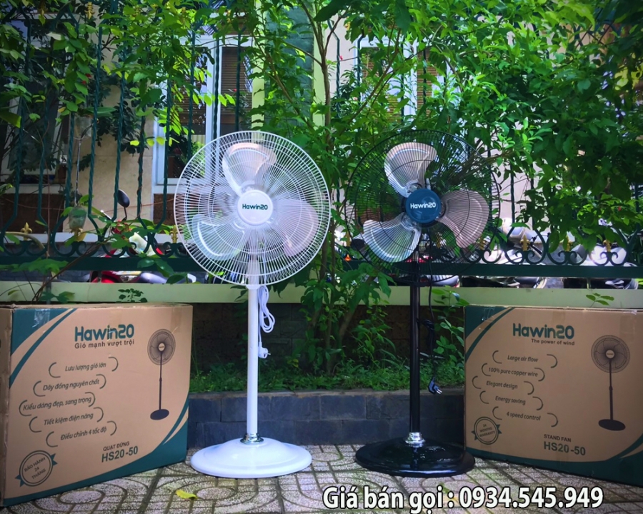 Quạt đứng công nghiệp Hawin20 HS20-45 (màu trắng)