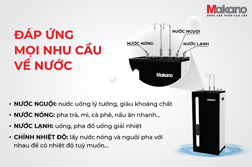 Máy lọc nước nóng nguội lạnh Makano MKW-42710H3