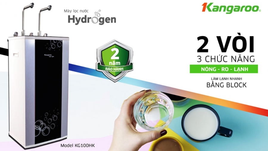 Máy lọc nước Kangaroo Hydrogen 2 vòi KG100HK