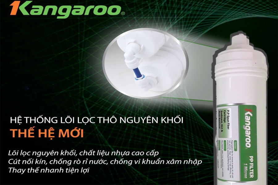 Máy lọc nước Kangaroo Hydrogen 2 vòi KG100HK