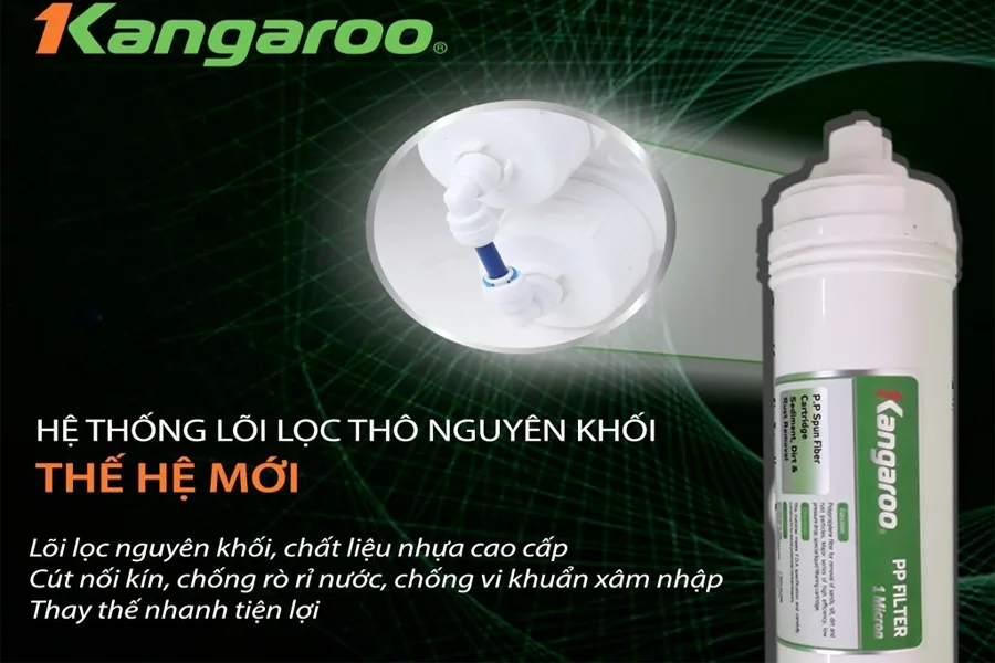 Máy lọc nước Kangaroo Hydrogen 2 vòi KG100HK