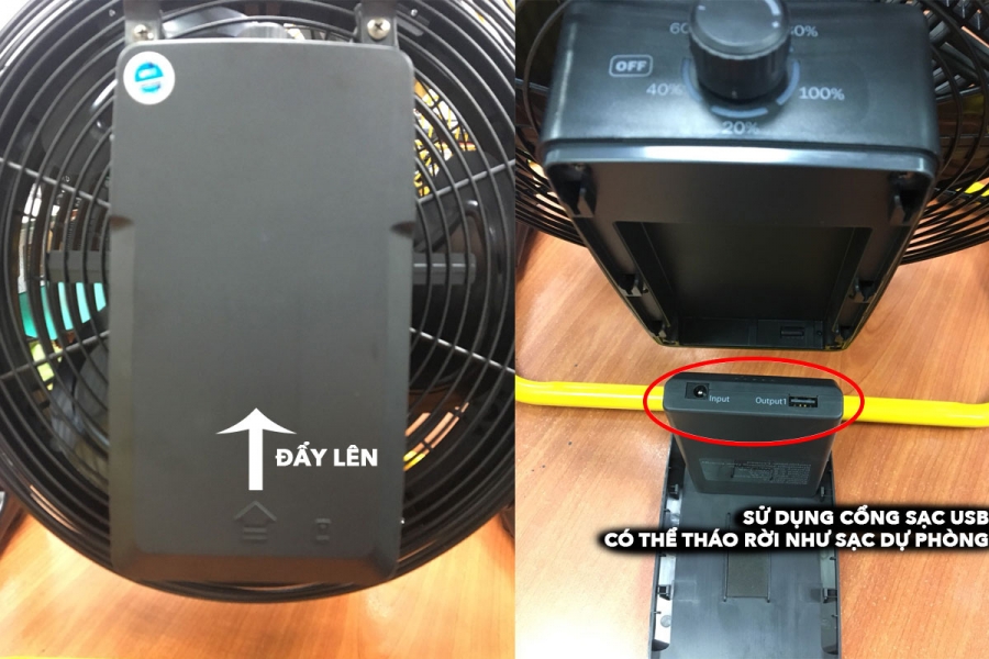 Quạt sạc AC ARF02D123