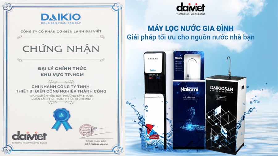 Máy lọc nước RO Daikiosan nóng nguội lạnh DSW-43710H