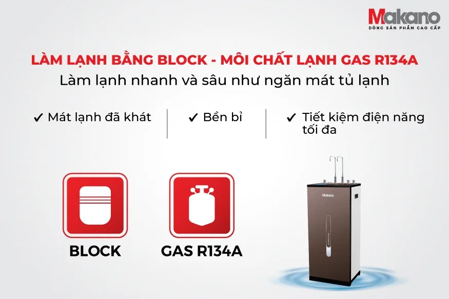 Máy lọc nước nóng nguội lạnh Makano MKW-43710H
