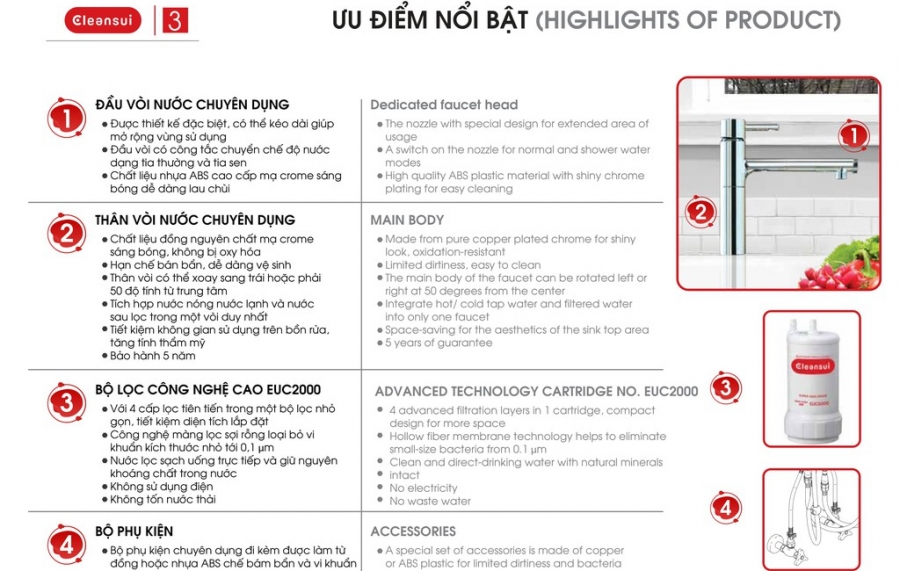 Máy lọc nước Mitsubishi CleanSui EU202