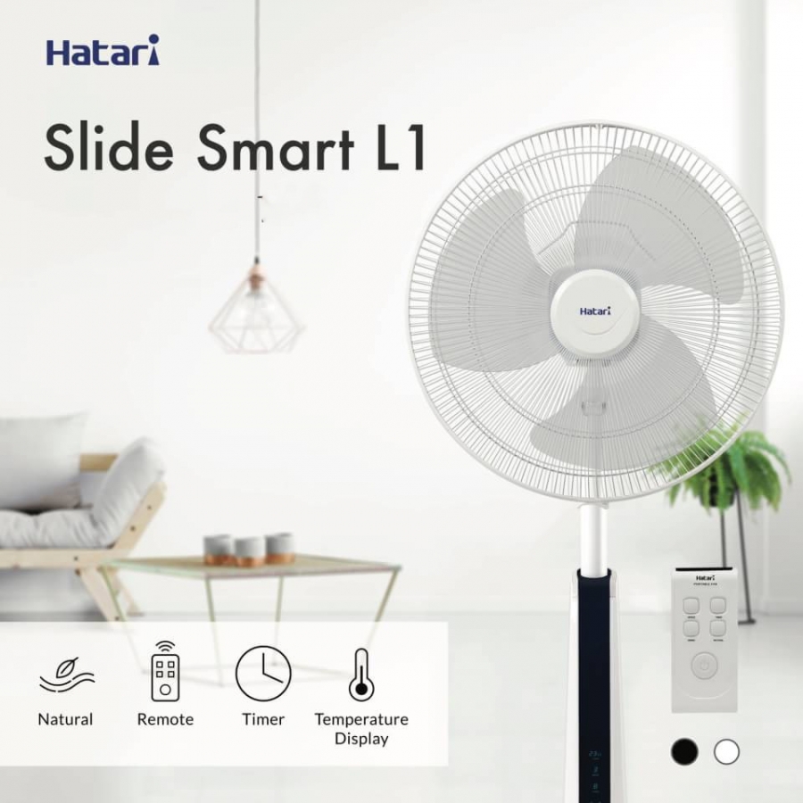 Quạt lửng Hatari SLIDE SMART L1