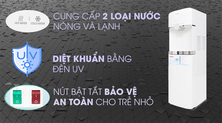 Máy lọc nước RO nóng lạnh Toshiba TWP-W1643SV
