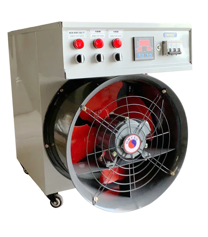 Máy sưởi công nghiệp Omysu dùng điện 20KW, 30KW