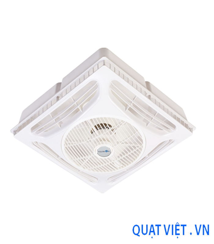 Quạt đảo dạng hộp ốp trần FU003 (viền xi mạ Inox)
