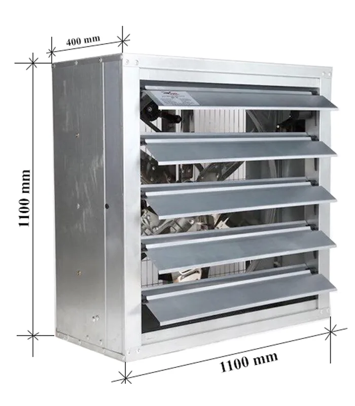 Quạt thông gió vuông cánh inox Ha.winco HSB 1100