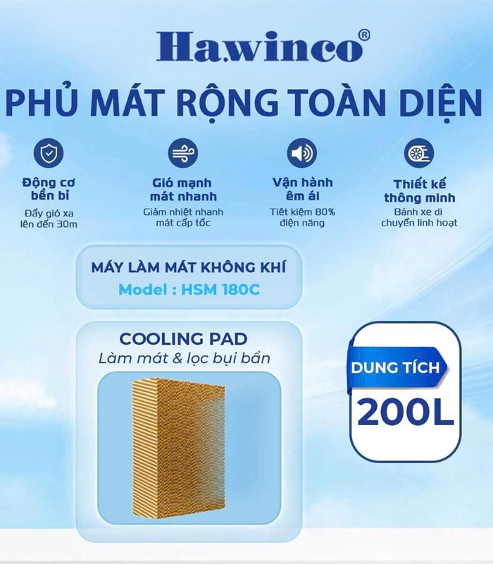 Máy làm mát Ha.winco HSM 180C