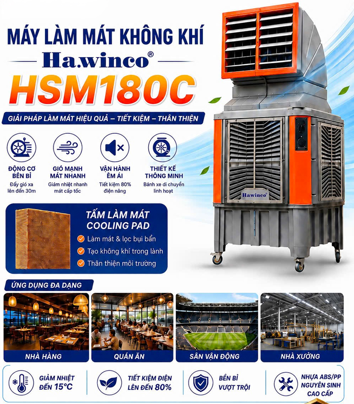 Máy làm mát Ha.winco HSM 180C
