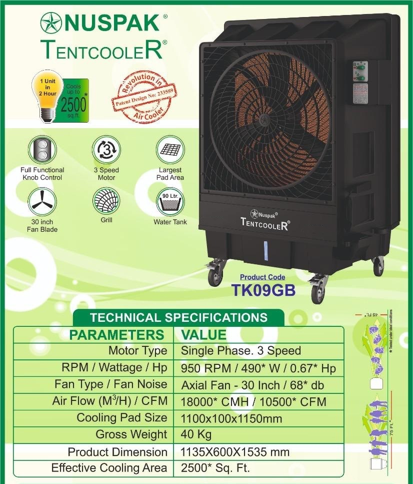Máy làm mát Kapsun TKPB09 - 490W (200L)