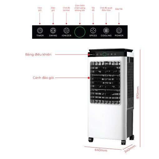Quạt điều hòa không khí Rapido 6000D