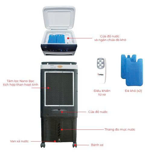 Quạt điều hòa không khí Rapido 6000D