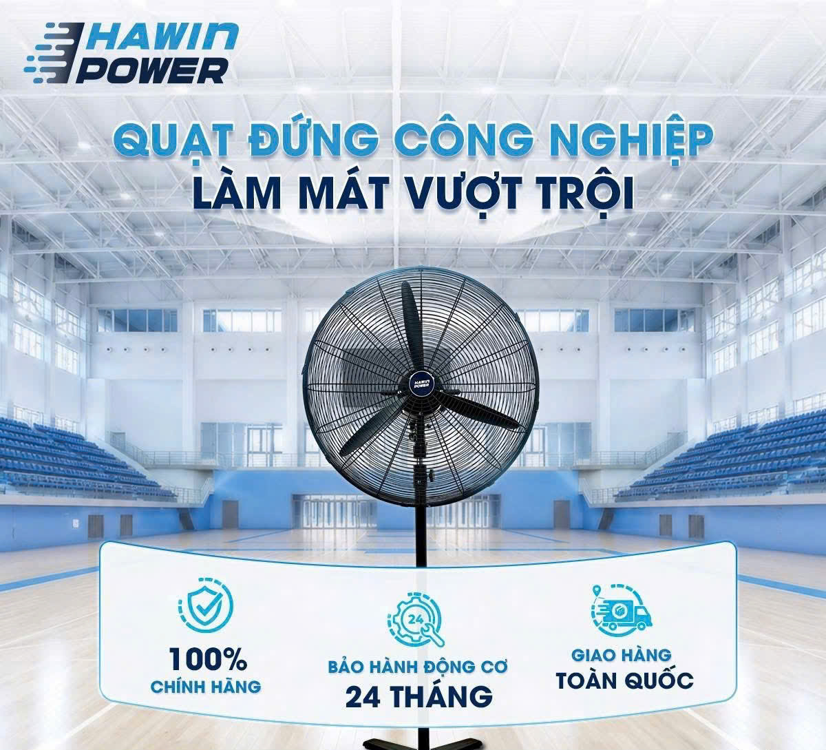 Quạt đứng công nghiệp Hawin Power HH-HWS650