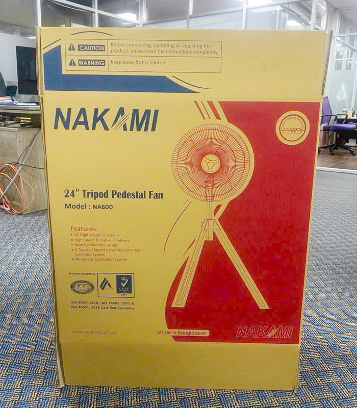Quạt đứng công nghiệp Nakami NA600