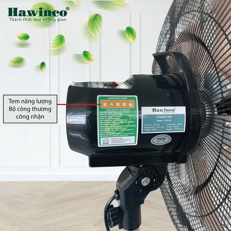 Quạt đứng Ha.winco HFS-45