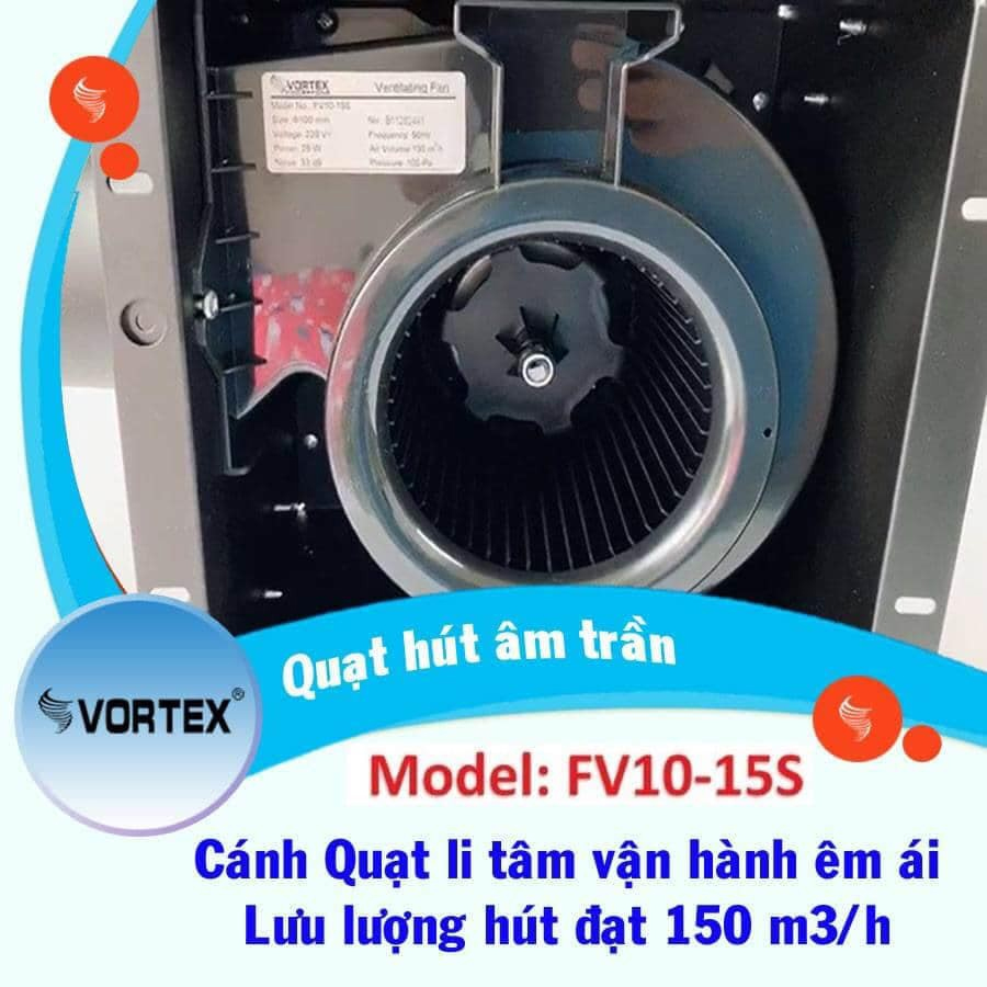 Quạt hút âm gắn trần Vortex FV10-15S