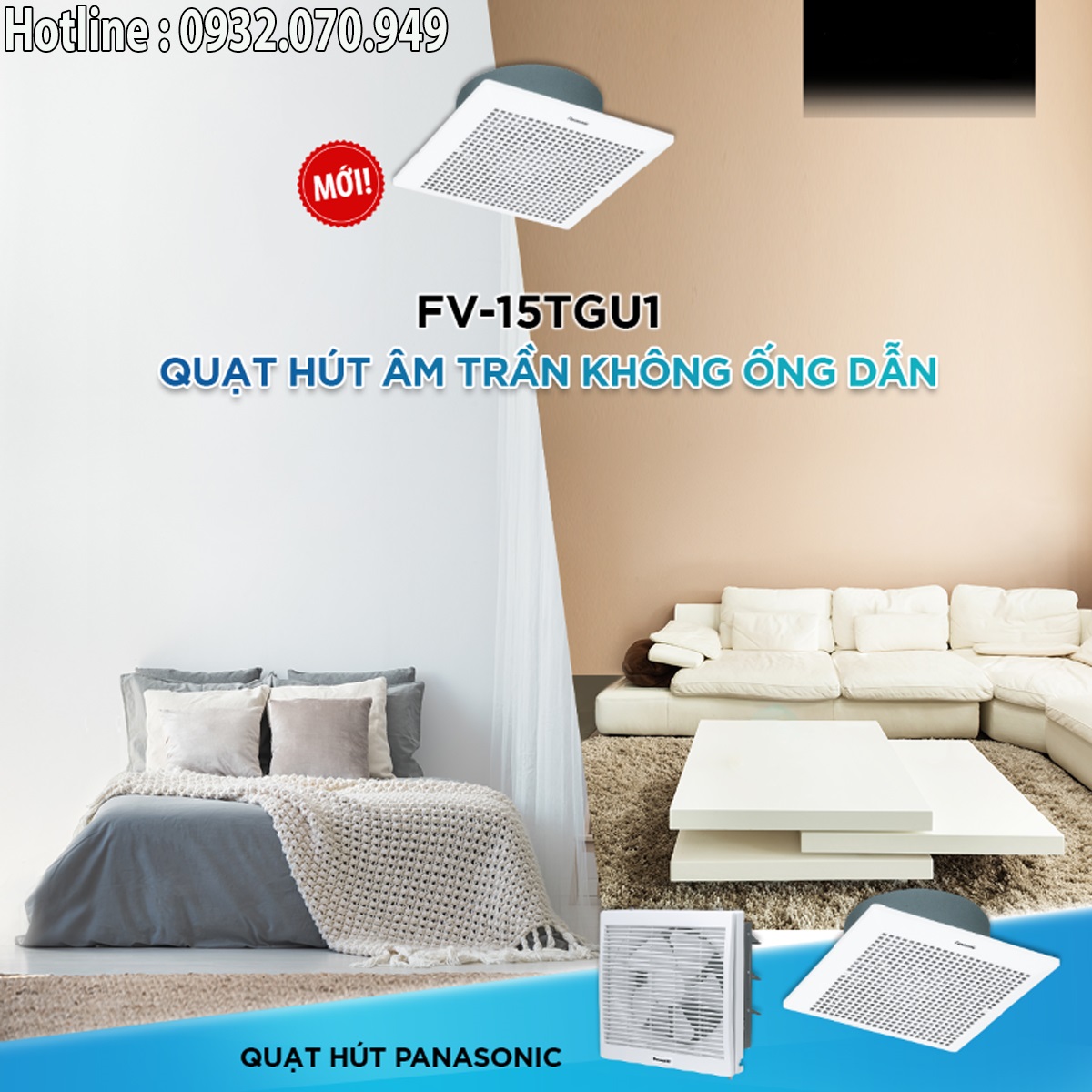 Quạt hút âm trần Panasonic FV-15TGU1