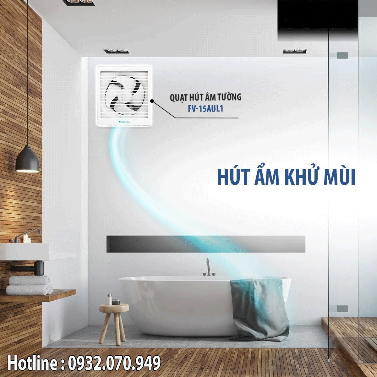 Quạt hút gắn tường Panasonic FV-15AUL