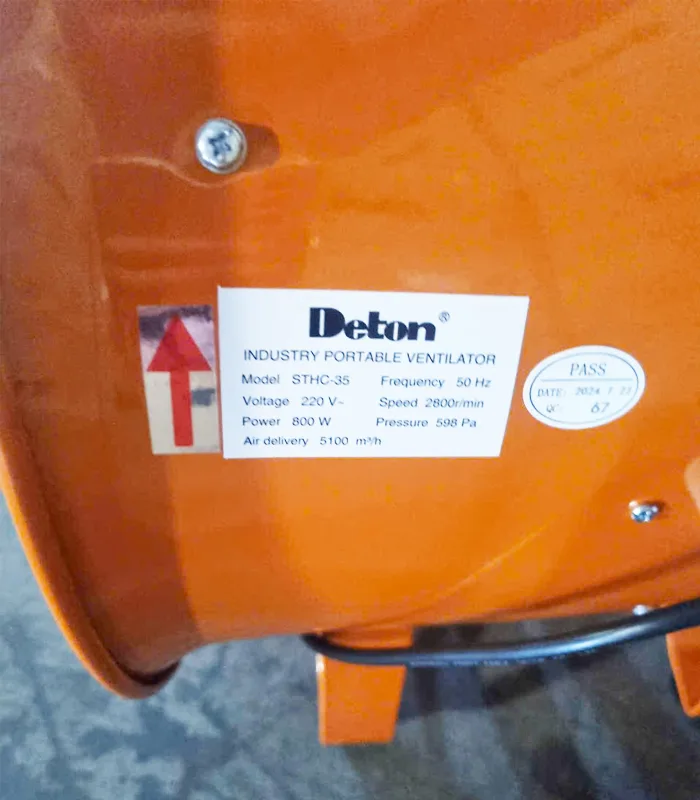 Quạt hút xách tay Deton STHC-35