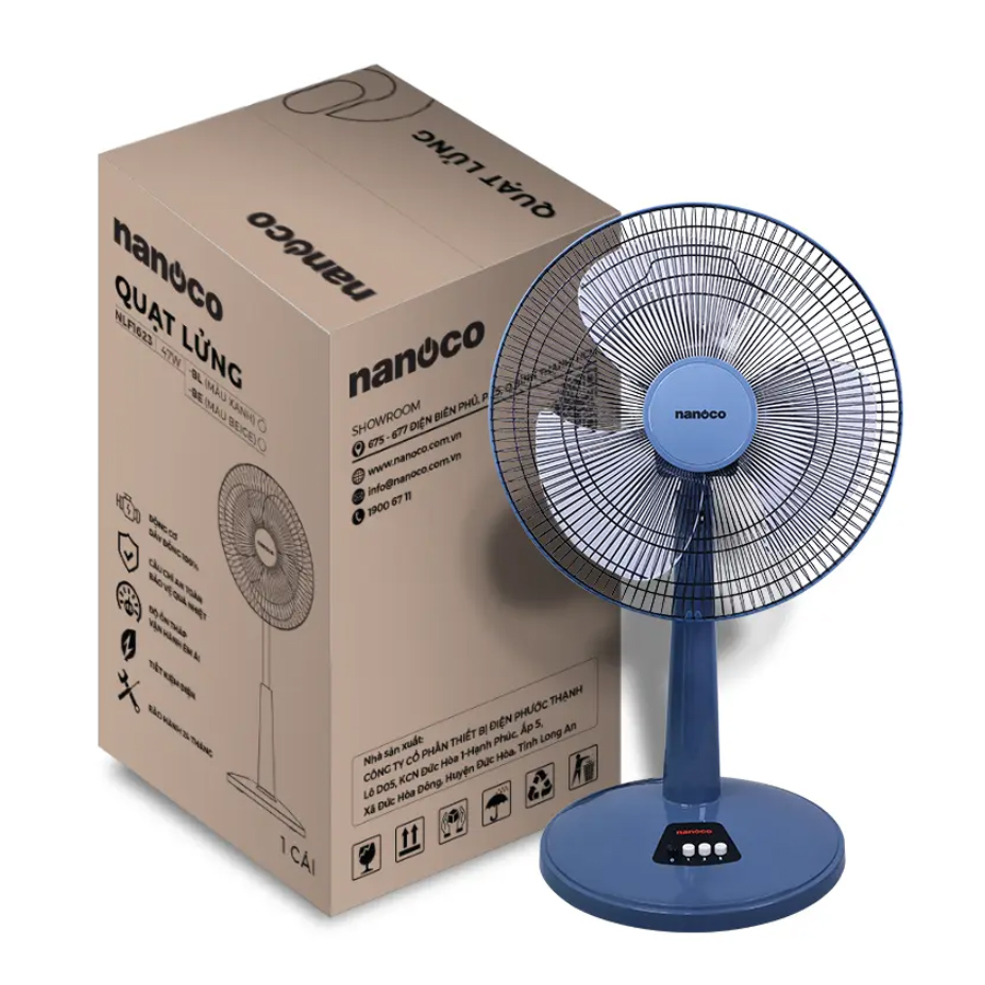 Quạt lửng Nanoco NLF1623