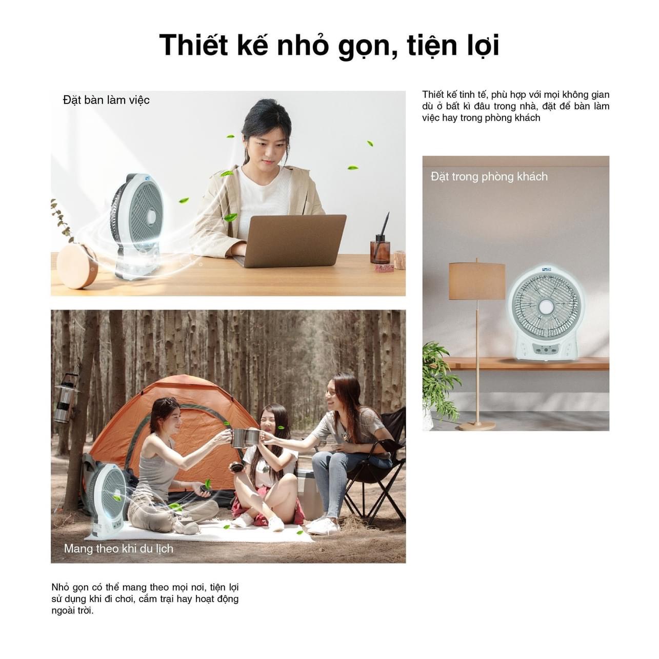 Quạt sạc AC ARF03D106