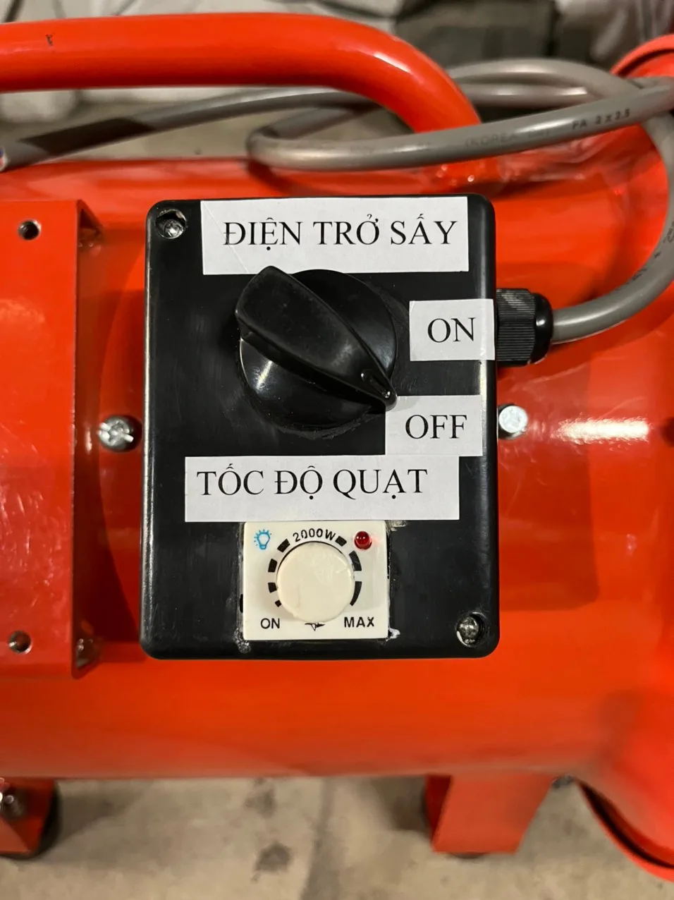 Quạt sấy gió nóng công nghiệp QS06K 6KW