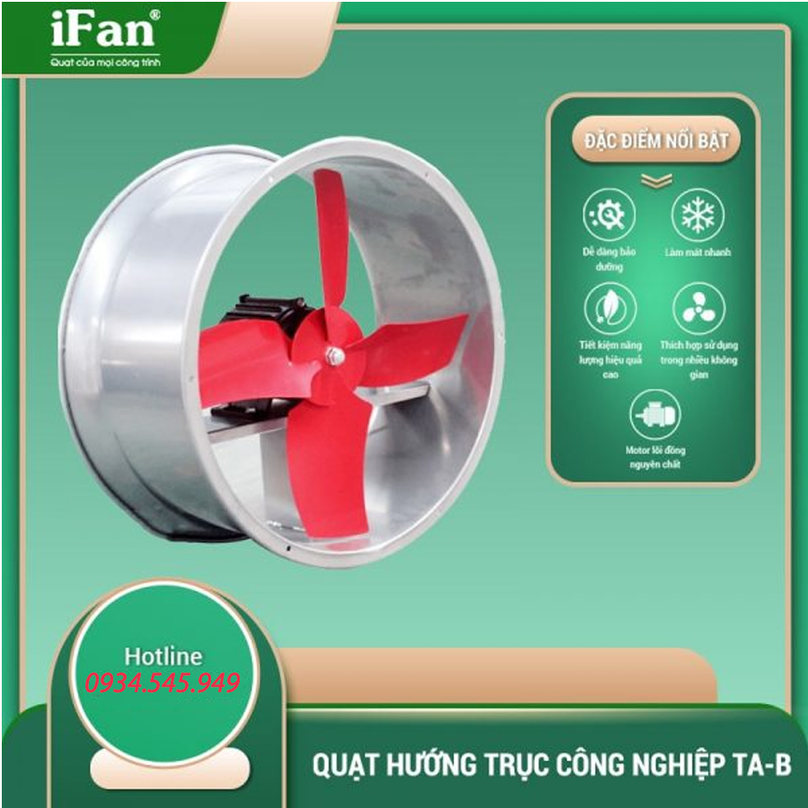 Quạt Thông Gió Hướng Trục Tròn IFan TA-6B