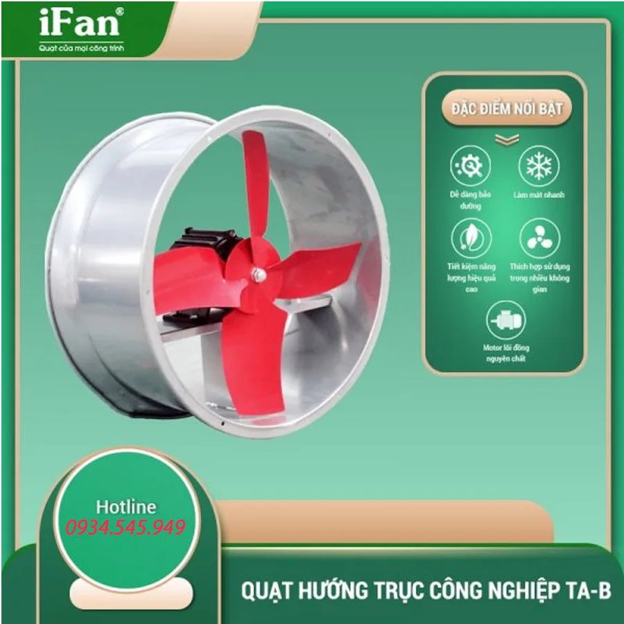 Quạt Thông Gió Hướng Trục Tròn IFan TA-6B
