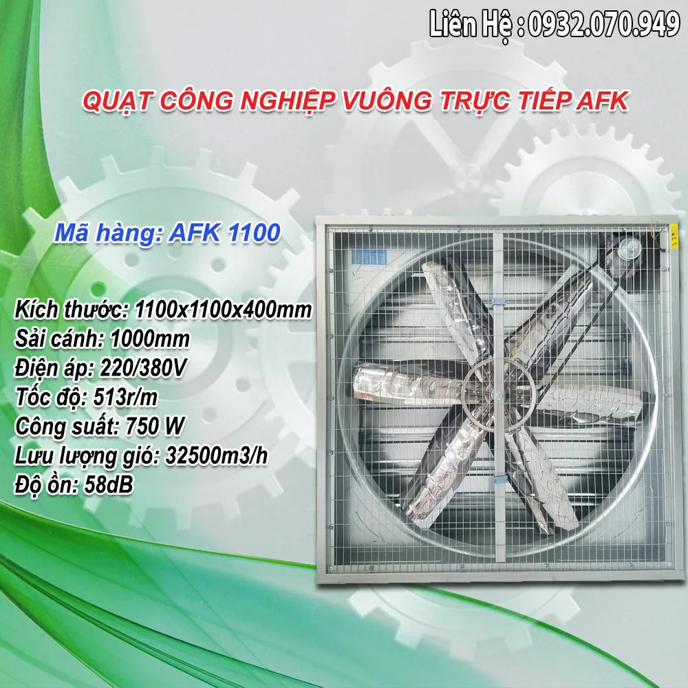 Quạt thông gió nhà xưởng AFan AFK1100