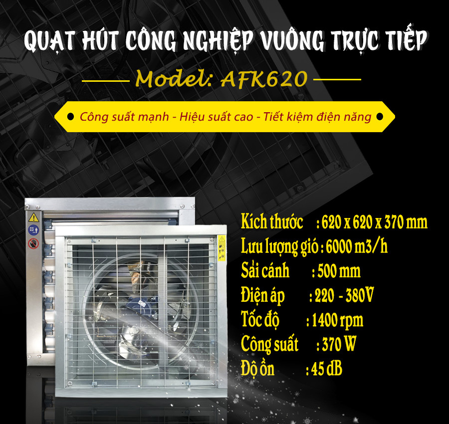 Quạt thông gió nhà xưởng AFan AFK620