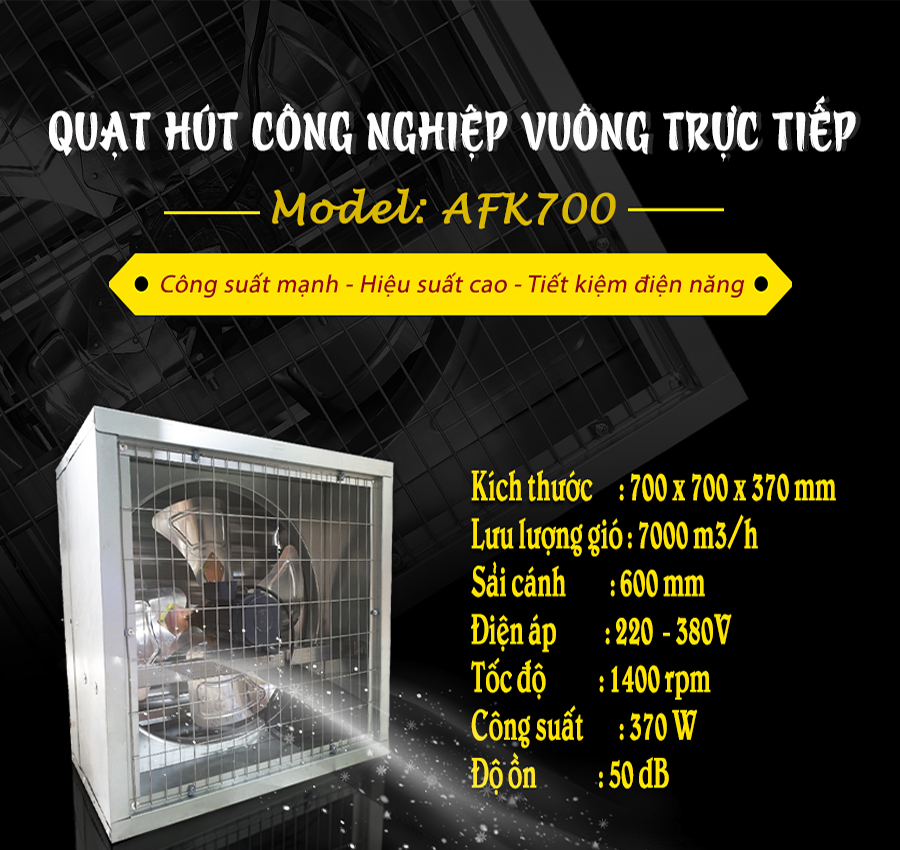 Quạt thông gió nhà xưởng AFan AFK700