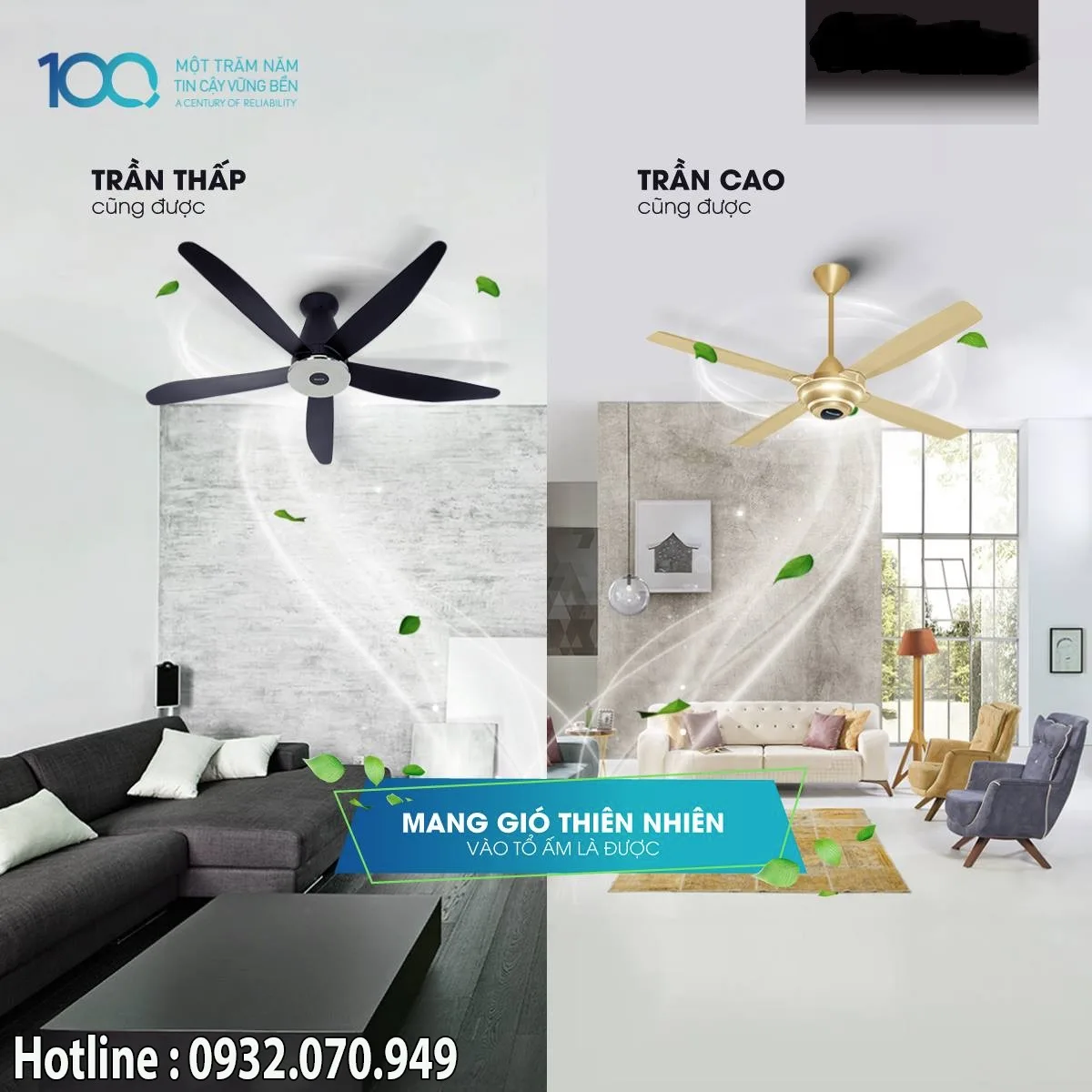 Quạt trần 5 cánh Panasonic F-60XDN