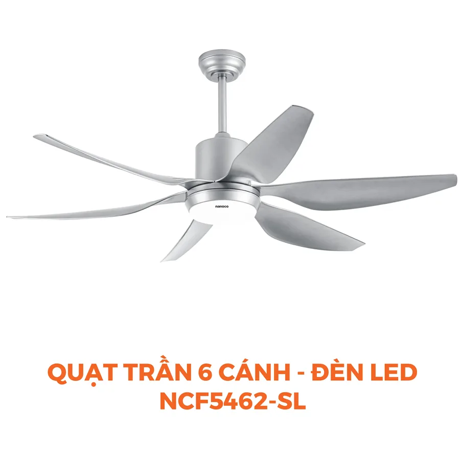 Quạt trần 6 cánh Nanoco NCF5462