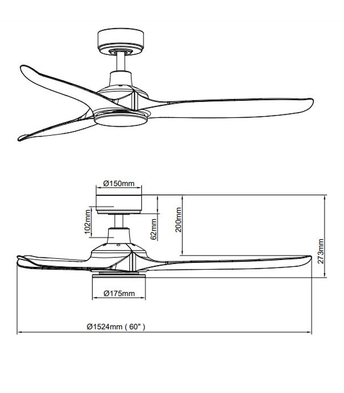 Quạt trần Benny Stella BDC60RM