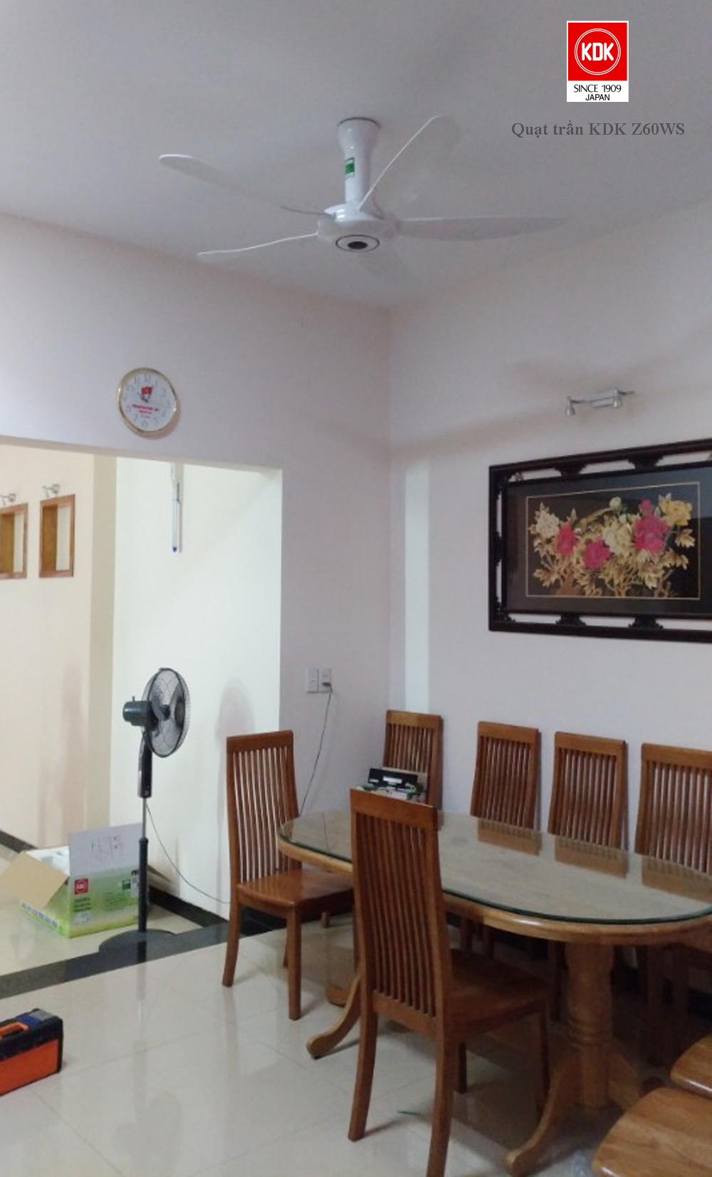 Quạt trần KDK Z60WS (có điều khiển)