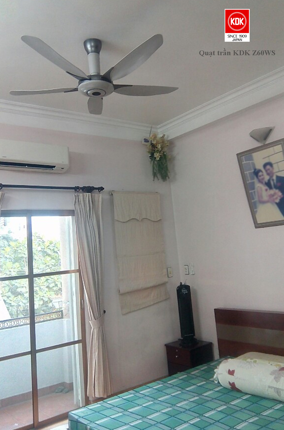 Quạt trần KDK Z60WS (có điều khiển)