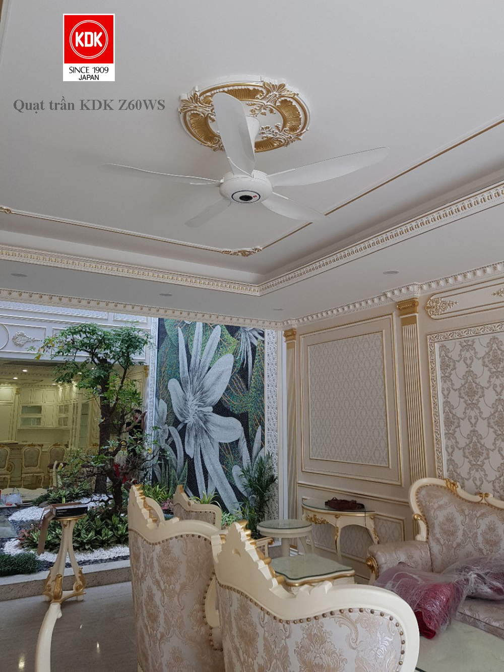 Quạt trần KDK Z60WS (có điều khiển)
