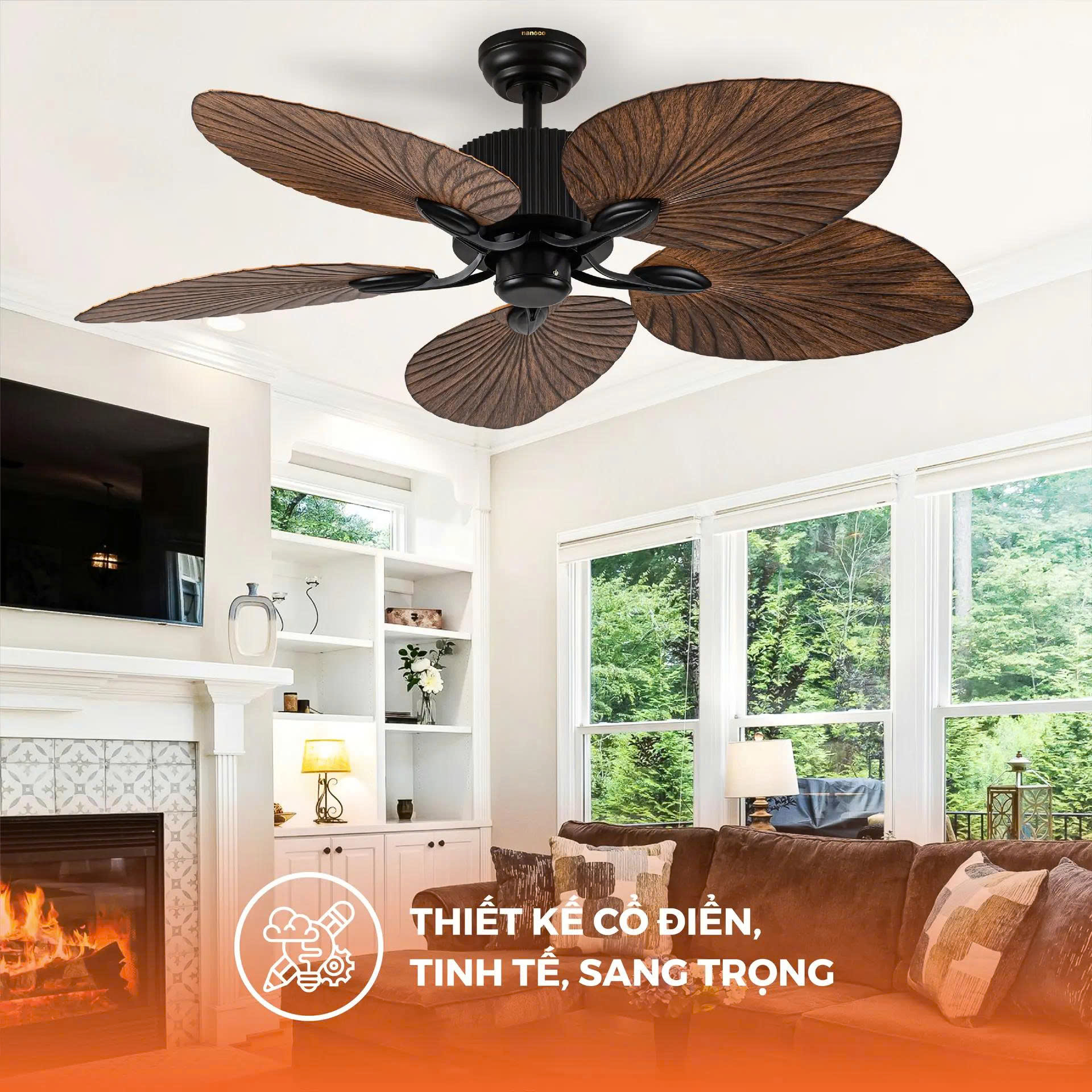 Quạt trần 5 cánh Nanoco NCFD5251